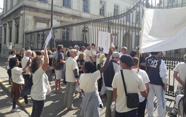 2019 manifestation devant la préfécture de bourg en bresse